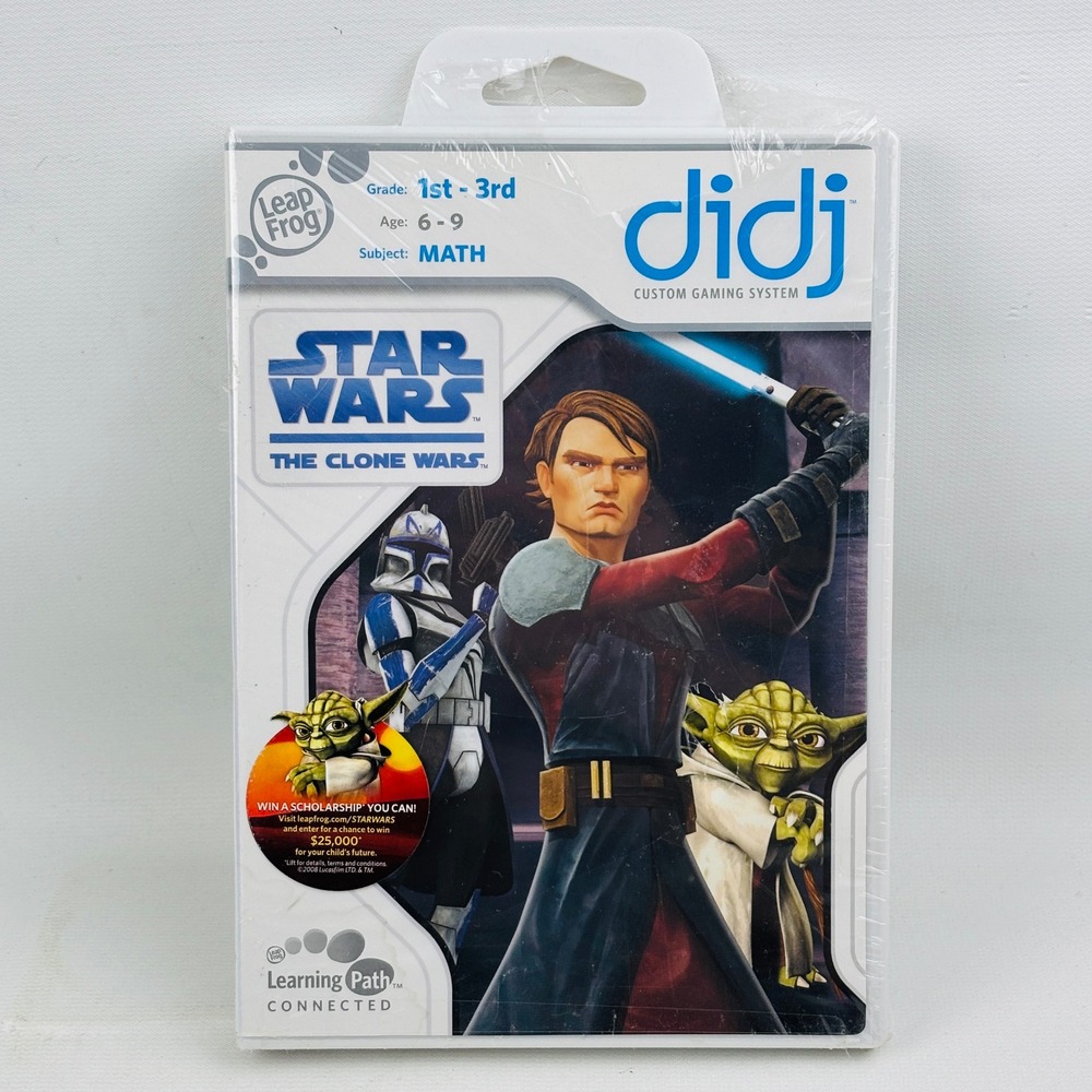 LeapFrog Didj‎ Star Wars The Clone Wars Math Game 1st-3rd Grade New Sealed 30683